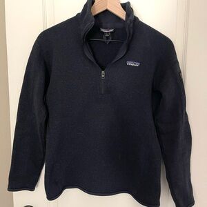 Patagonia Women's Navy Zip-Up Sweater